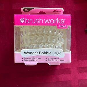 Brush works clear wonder bobble hair ties (Large)